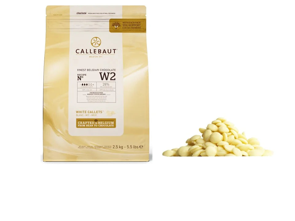 Callebaut White Belgian Chocolate Callets
