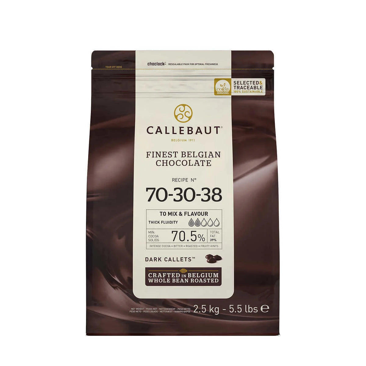 Callebaut Dark Belgian Chocolate Calletes